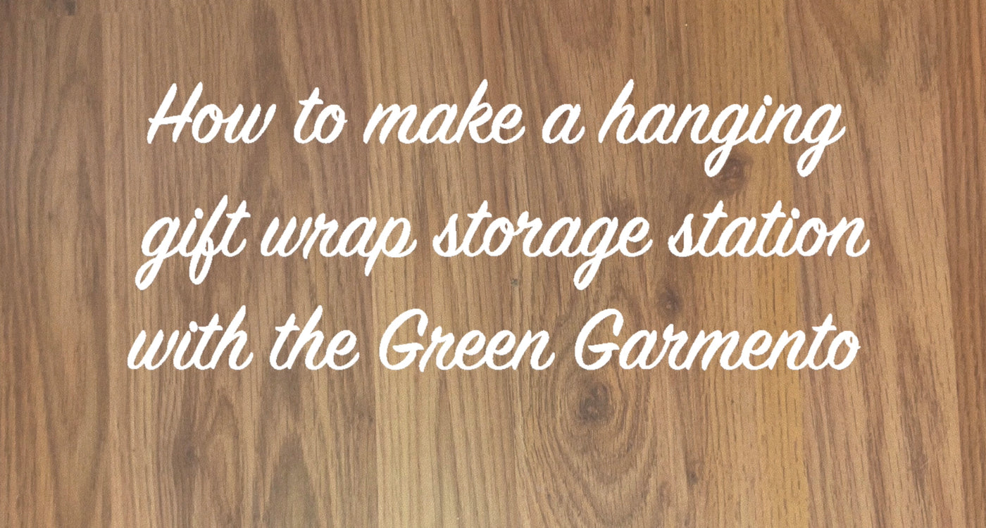 How to Make a Hanging Gift-Wrapping Station With The Green Garmento