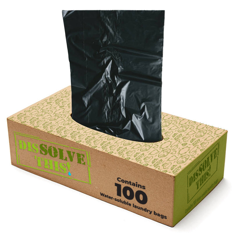 Water Soluble Laundry Bags 36 x 39- (Box of 100)