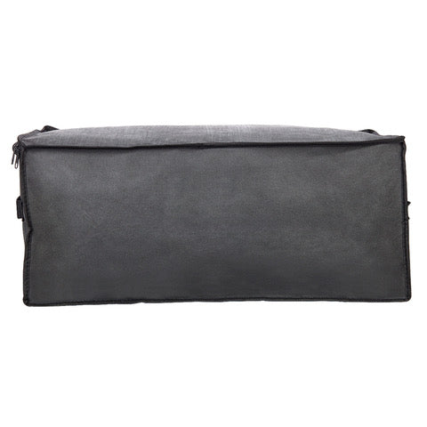 Black Bedding / Closet Storage Bag with Window, Dual Zipper & Handles