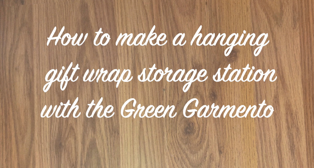 How to Make a Hanging Gift-Wrapping Station With The Green Garmento