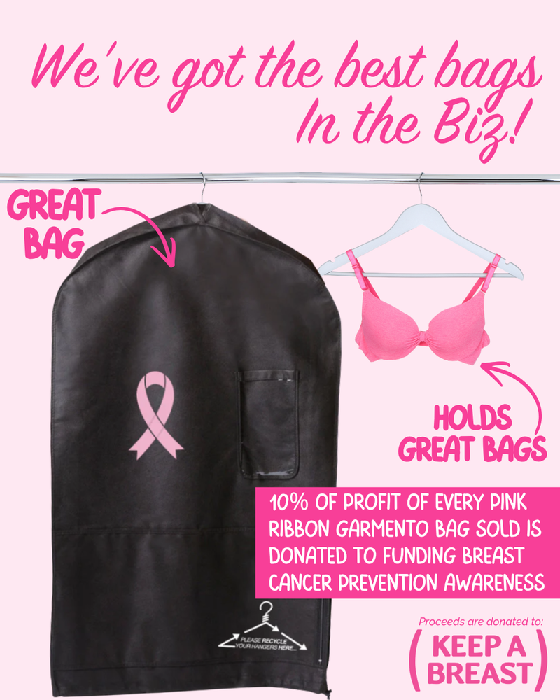 Pink Ribbon 40" Deluxe Pouch Bag