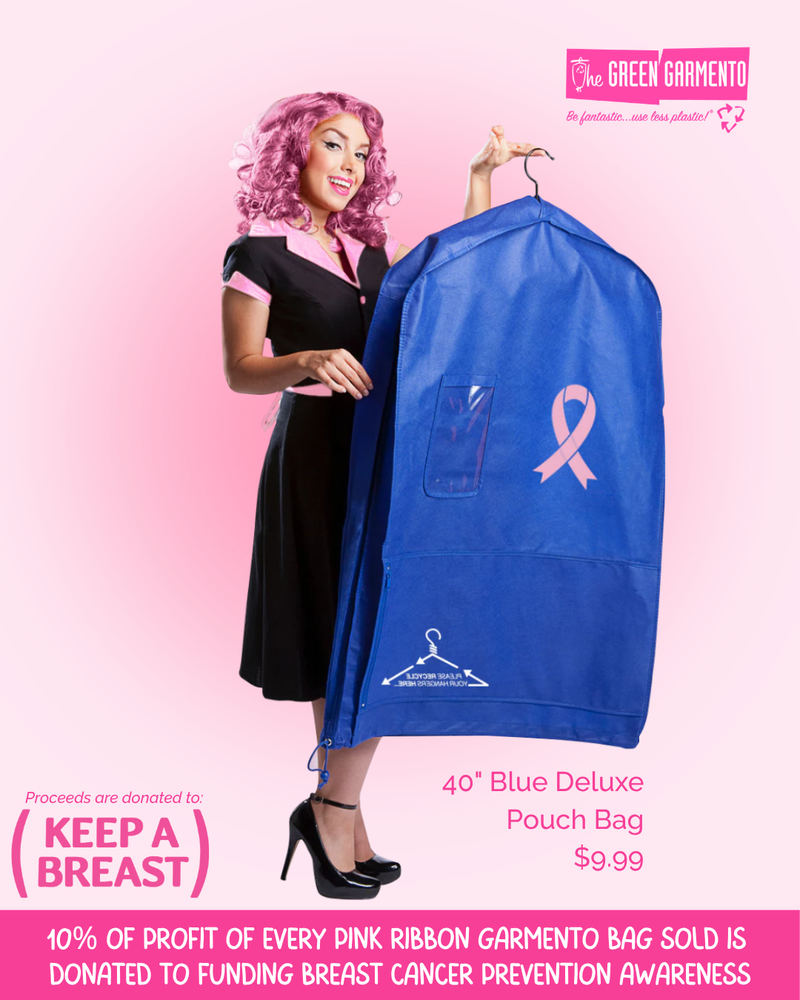 Pink Ribbon 40" Deluxe Pouch Bag