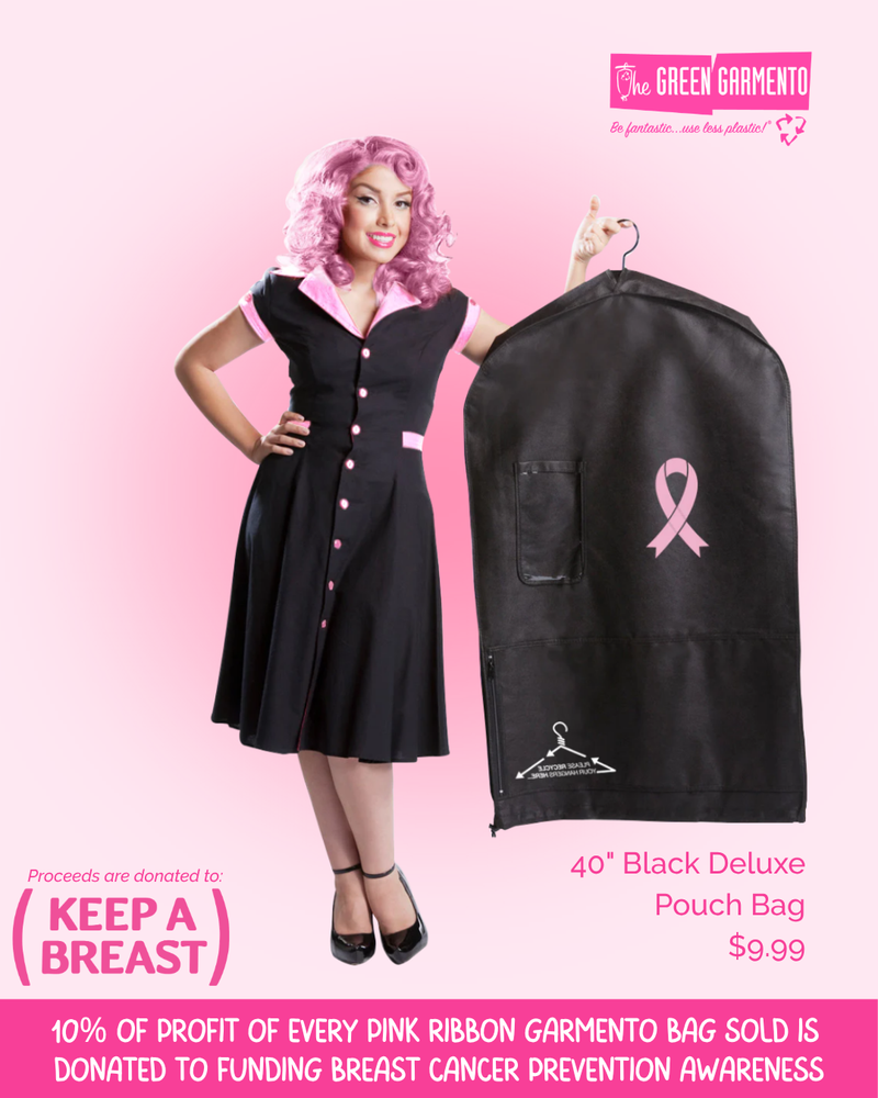 Pink Ribbon 40" Deluxe Pouch Bag