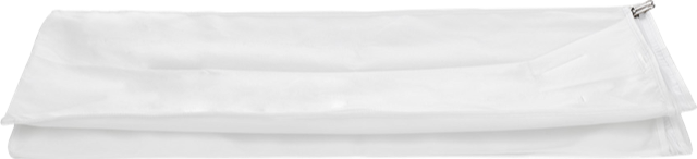 White Blanket / Pillow Storage Bag With Side Zipper